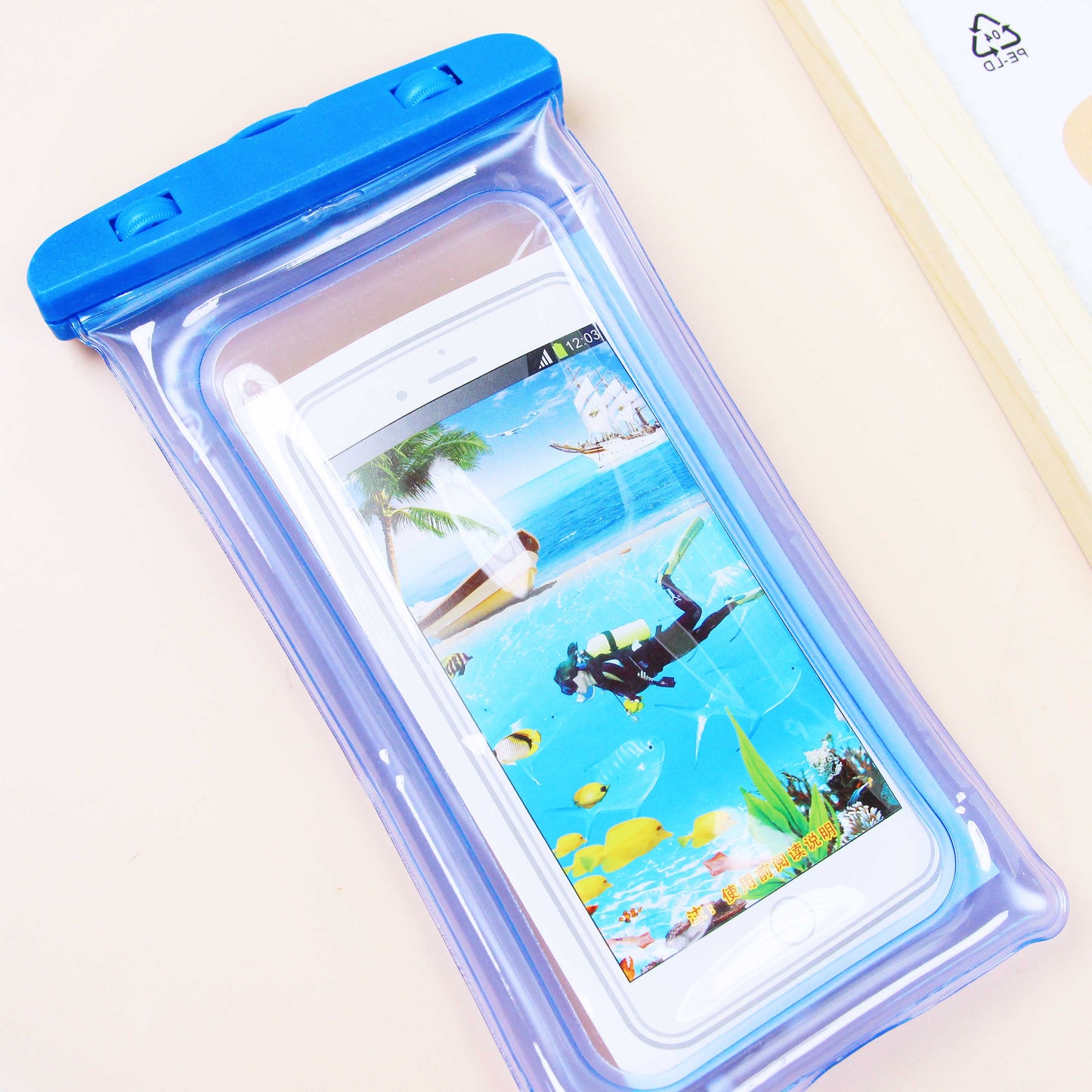 Clear Inflatable Mobile Phone Dry Bag A.14