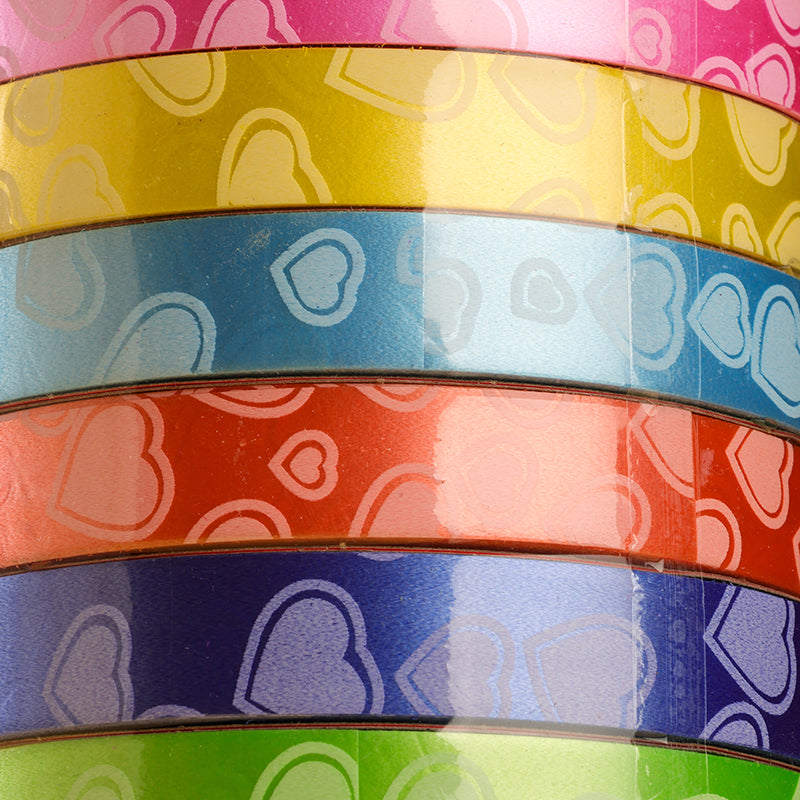 1.6CM Heart-shaped Plastic Ribbon (10 meters) M.11