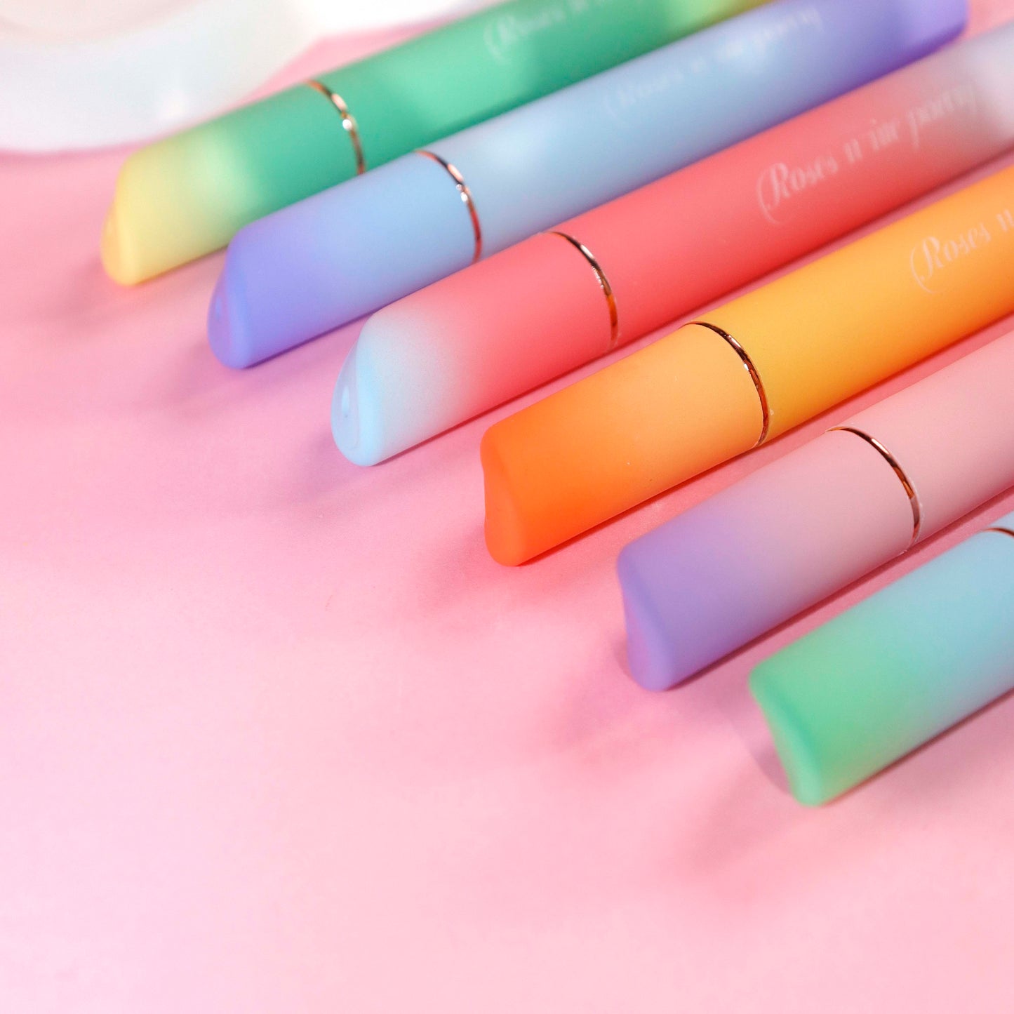 XX - 0672 "Roses and Poems" Glitter Highlighter Display - stand Pens M.82