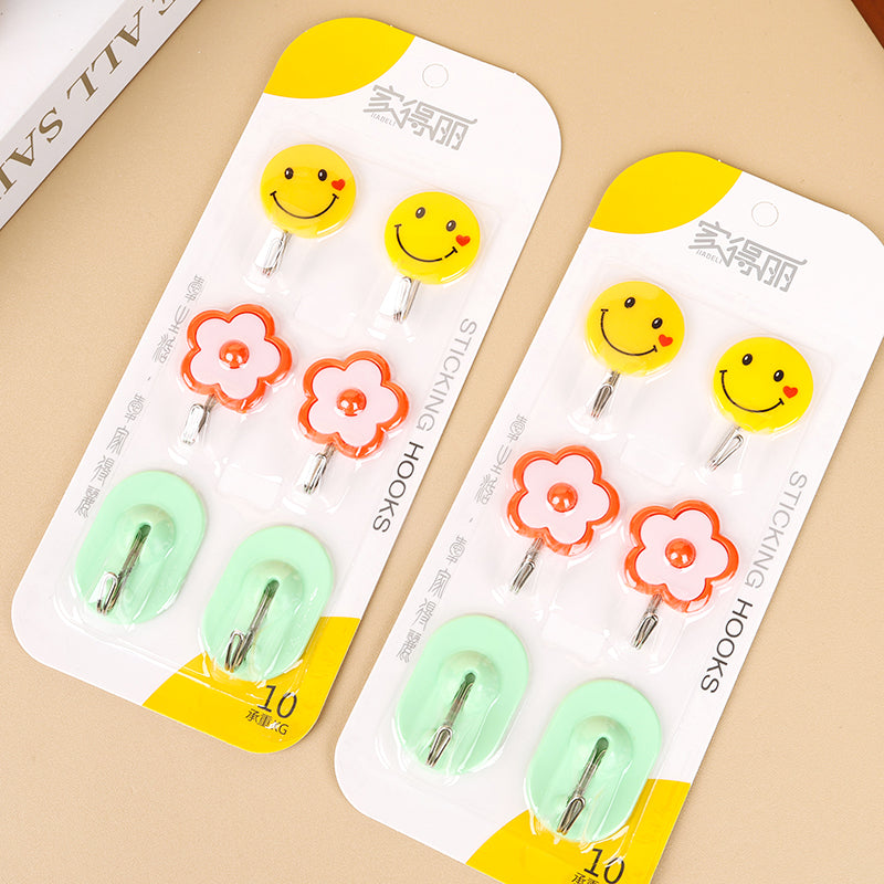 Model JDL333 Adhesive Hooks - 6 Pcs (Assorted Pack) M.16