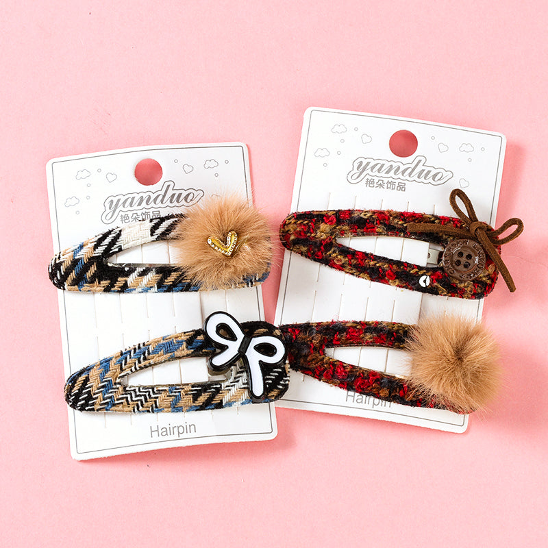 M42 Chanel - style Pom - pom Accessory Bobby Pins in a Box