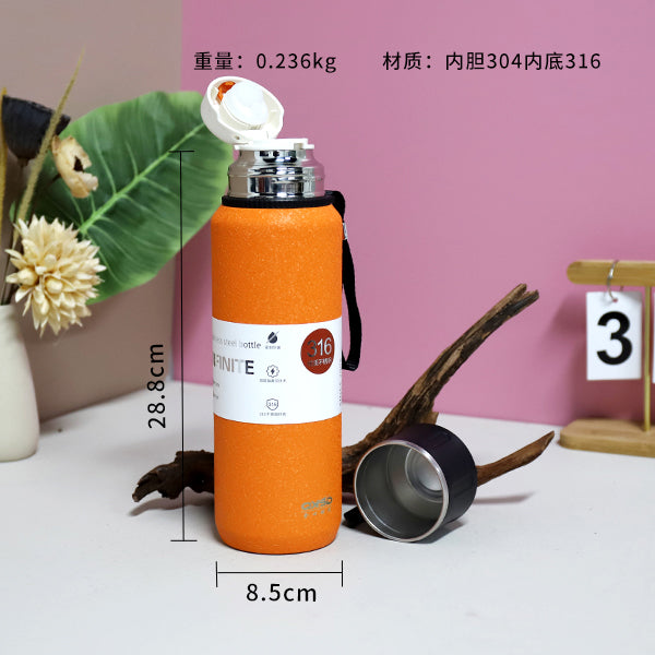 QXSD5387 Full Stainless Steel Stew Teapot Vacuum Insulated Mug (1000ml) M.26 JPDB