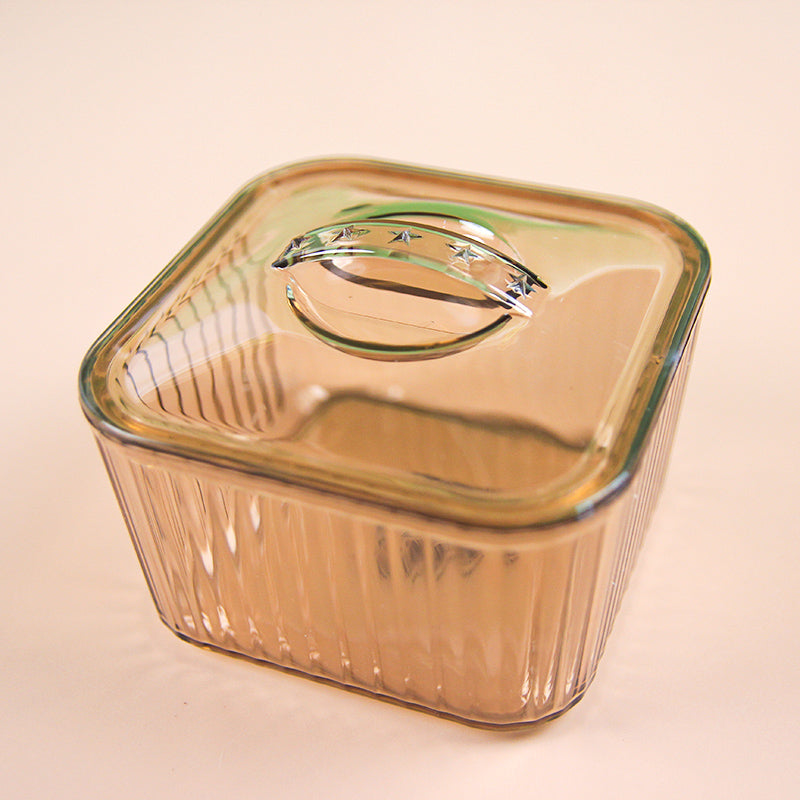 LC917 Square PET Storage Box High Transparency Food-Grade Airtight Organizer M.67