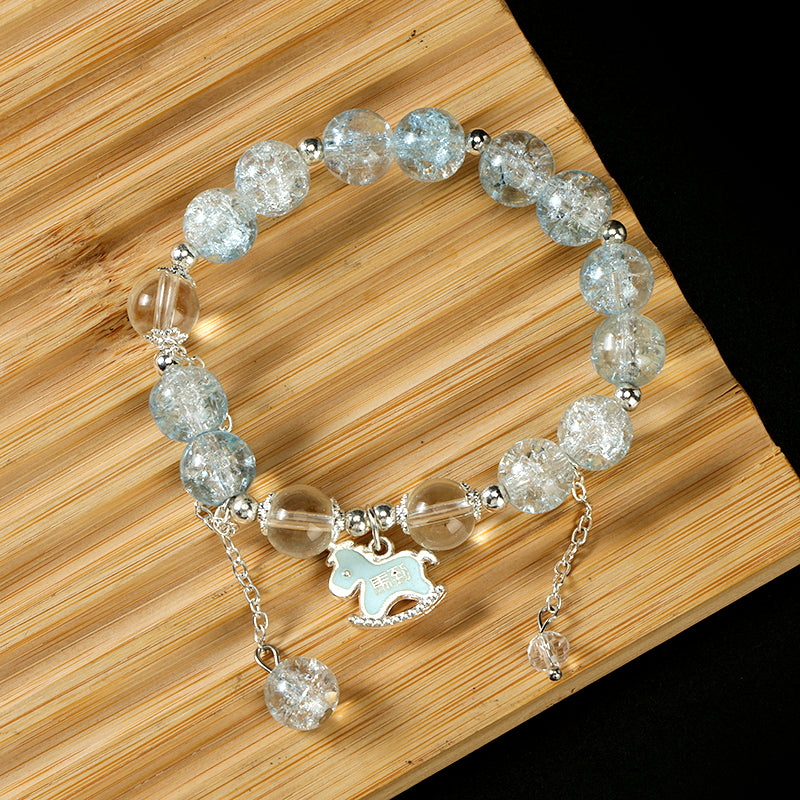 Cracked Enamel "Ma Dao Cheng Gong" Bracelet M.43