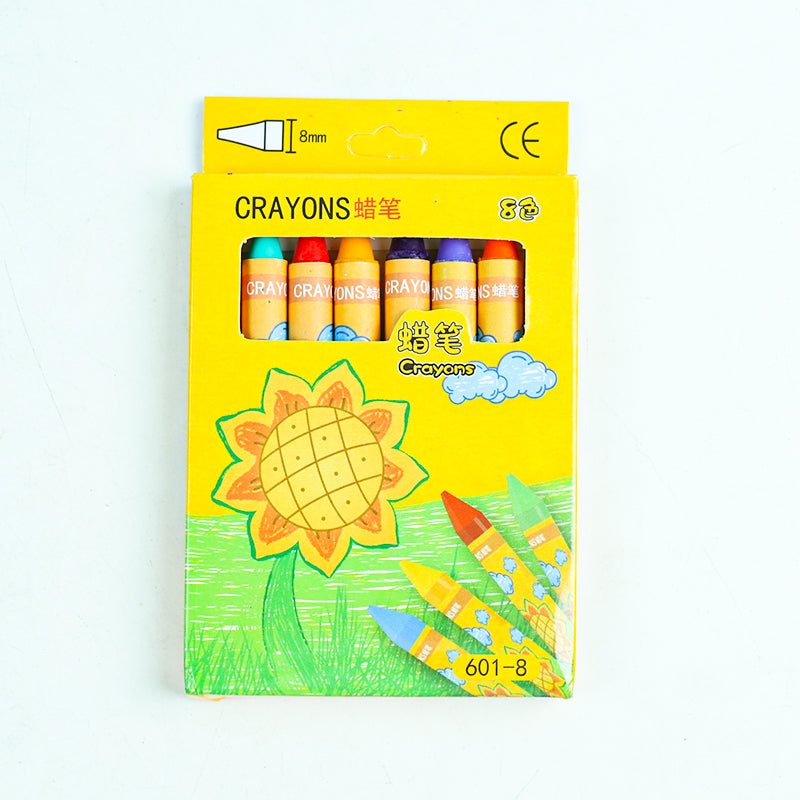 601 - 8 - color Wax Crayons M.82