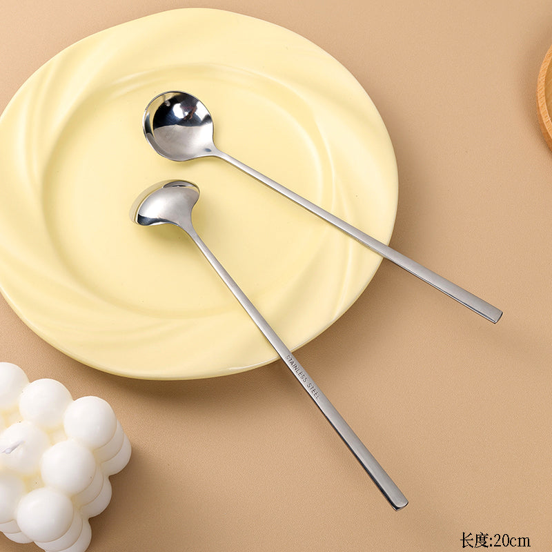 Small-sized Korean-Style Seasoning Round Spoon M.66