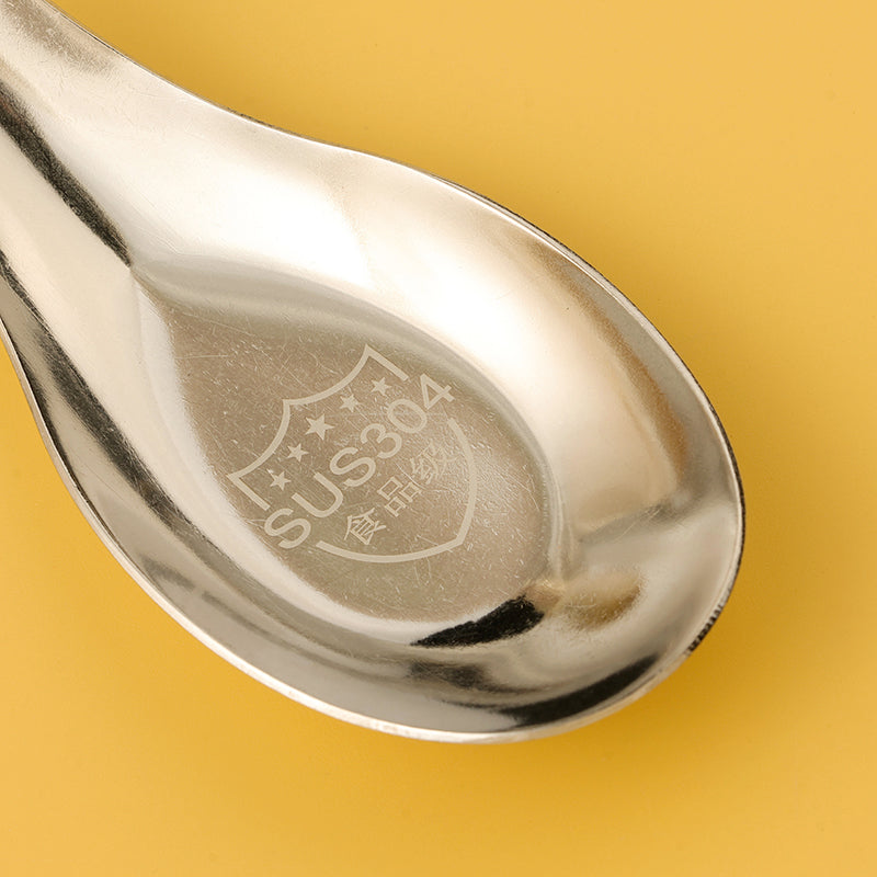 Treated 304 Non-Magnetic Flat-Bottom Spoon (Small Size) M.66