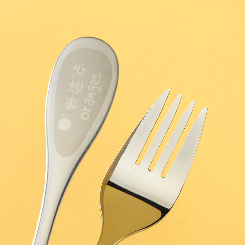 Wish-Fulfillment Orange Kids' Fork M.66