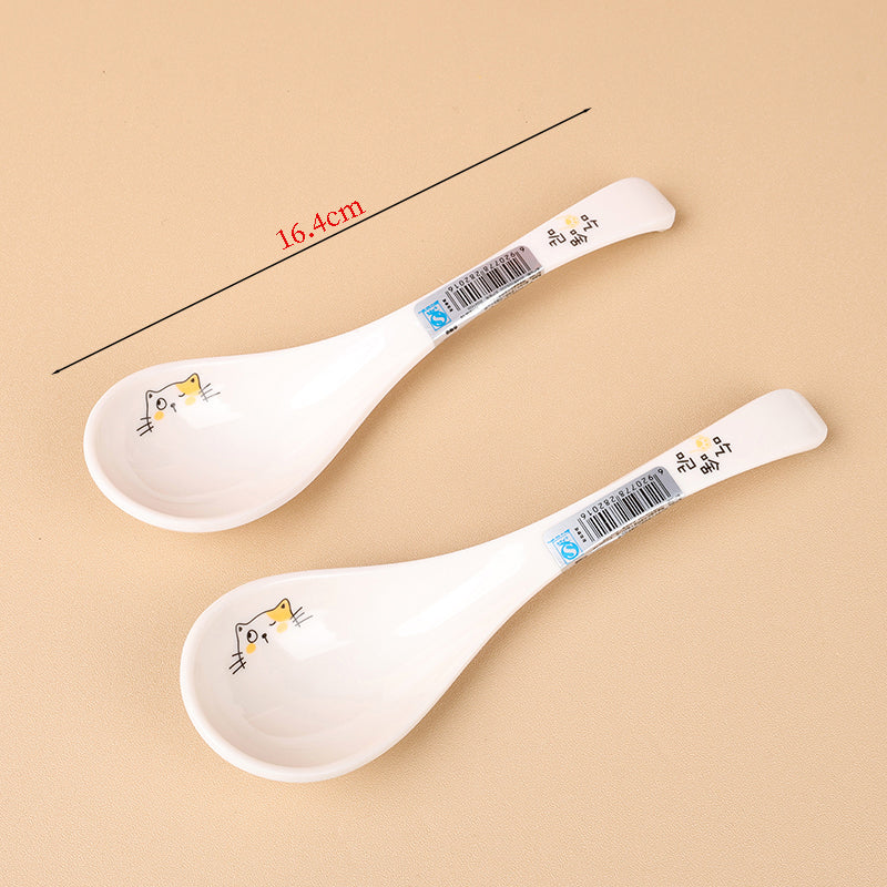 XZ8201 Food-Grade Long-Handled Small Soup SpoonM66