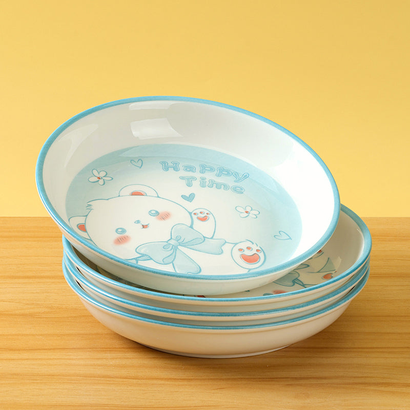 7 - inch Candy Dish/Plate (with Cute Bear Pattern) M.66 JPDB