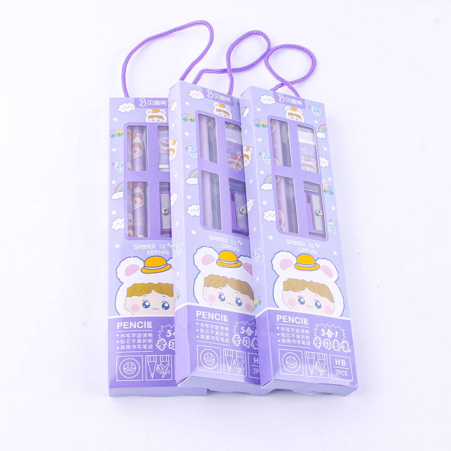 Cartoon Five - piece Pencil Set (Random Colors) M.82