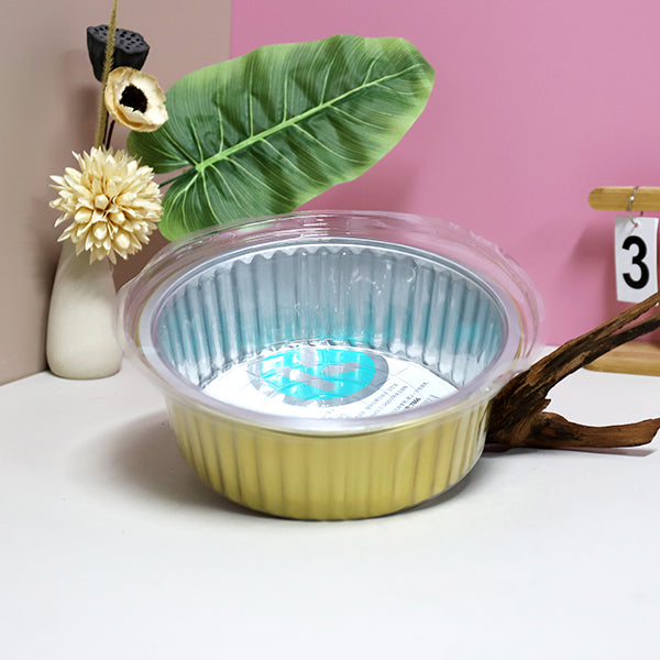 Kloss Model 7866 Disposable Gold Foil Baking Tray (Round 2 Pcs)