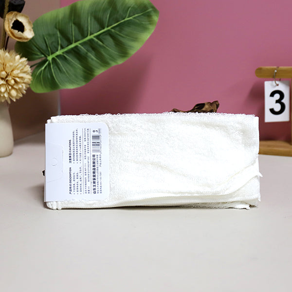 WP - 711 4 Pcs White Bamboo Fiber Dish Towel Size 27×30 cm M.68 JPDB