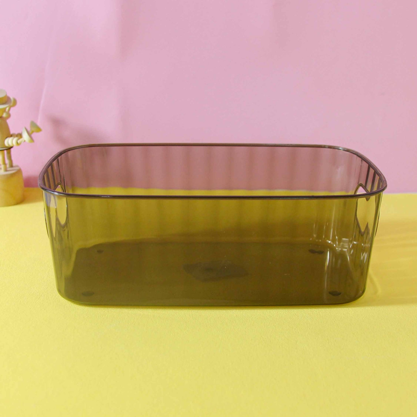 0924 Square Transparent Storage Basket M.13