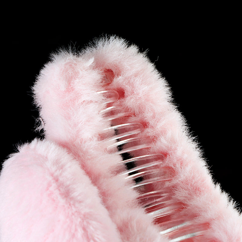 M42 4.33 Inch Single-Side Large Hair Claw with Plush Animal Series Design