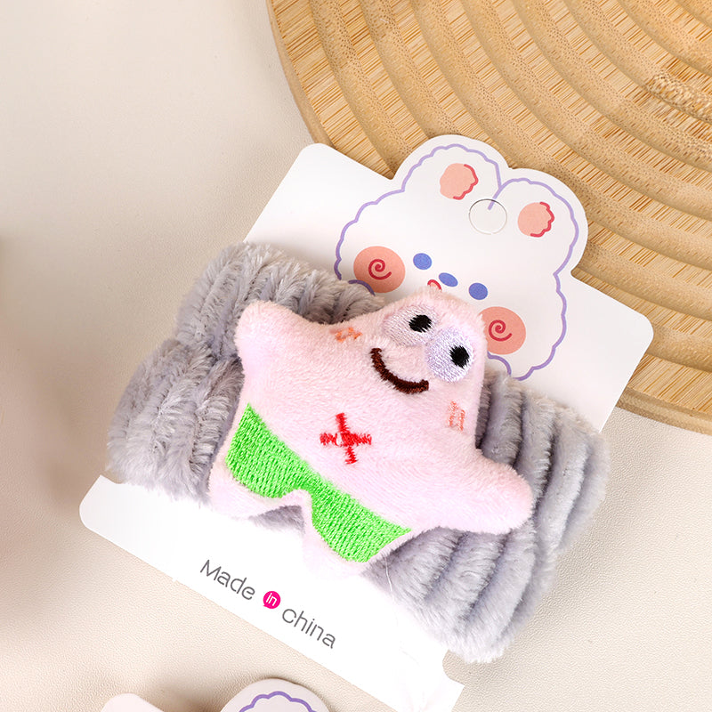 Pulsera de peluche con dibujos animados para lavarse la cara (doble propósito) M.50