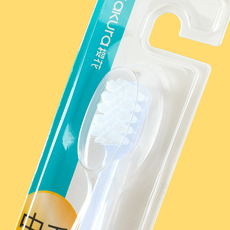 SAKURA High - Efficiency Deep Cleaning Small Head Toothbrush Single Pack S - 135 Soft Bristle for Gums M.14