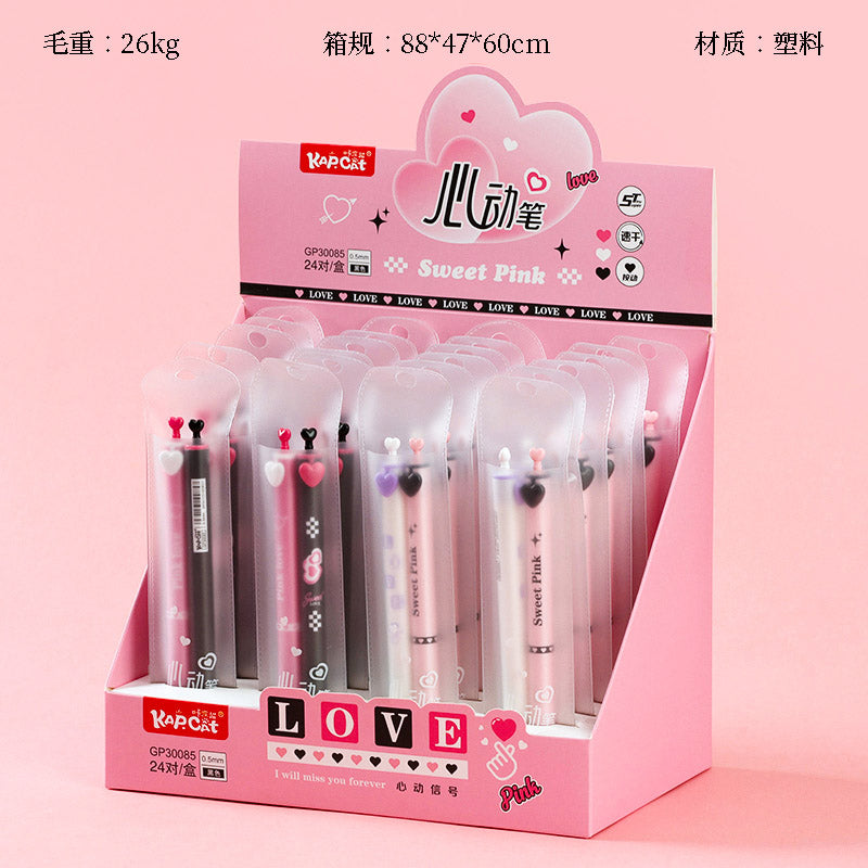 Two Excellent Click - action Gel Pens - No.30085! These pens feature a convenient click mechanism, ensuring easy use and a smooth writing feel. M.82