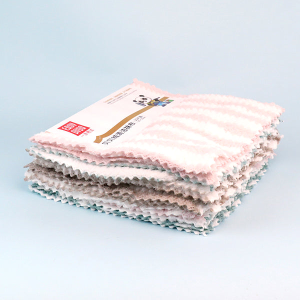 No.1070 10-Pack Pineapple Velvet Cleaning Rag M.68 JPDB