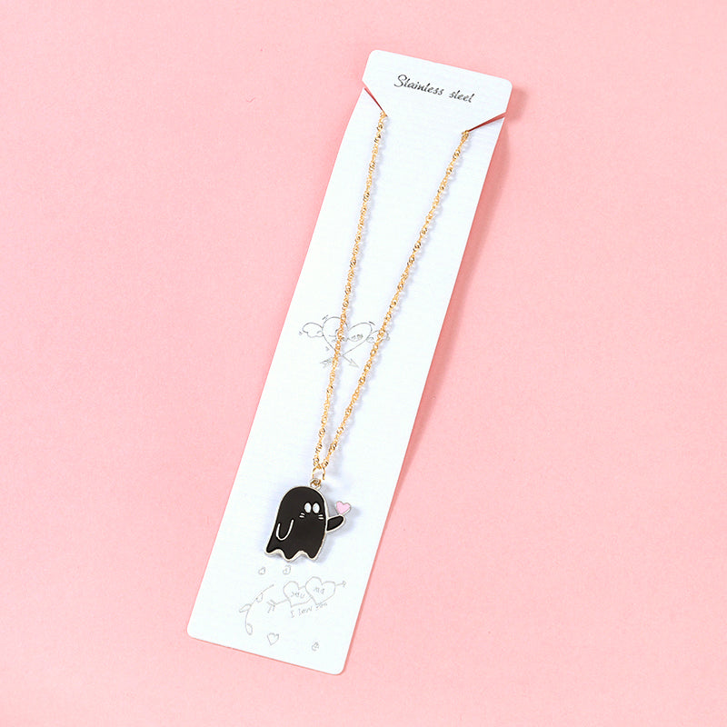 Finger - heart Ghost Necklace M.43