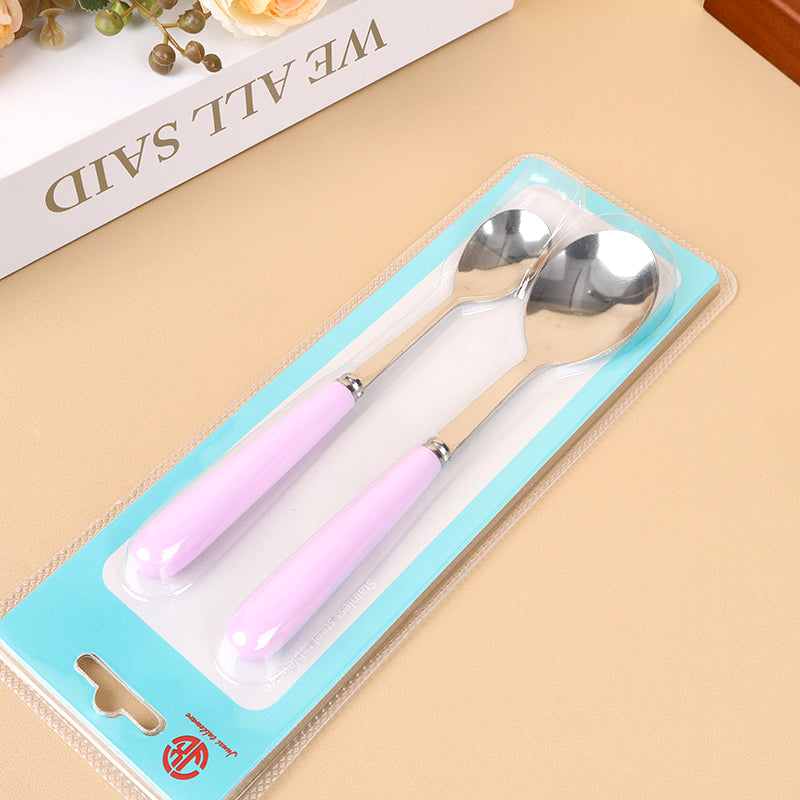 JX213 Round Spoon & Coffee Spoon 2-Piece Set M.66