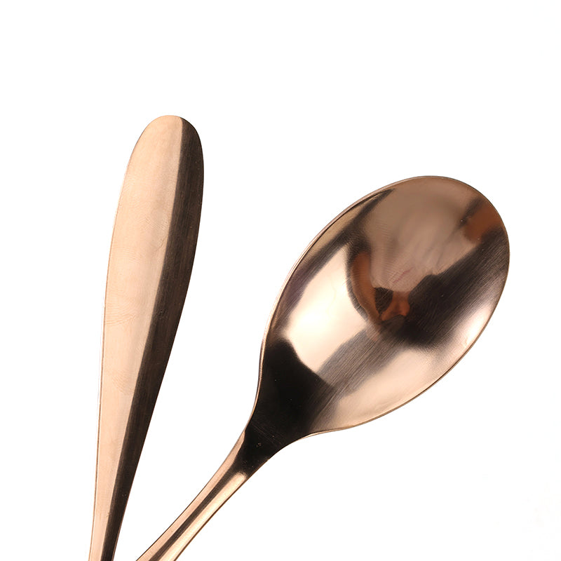 410 Korean-Style No.2 Stone-Pattern Spoon (Rose Gold) M.66