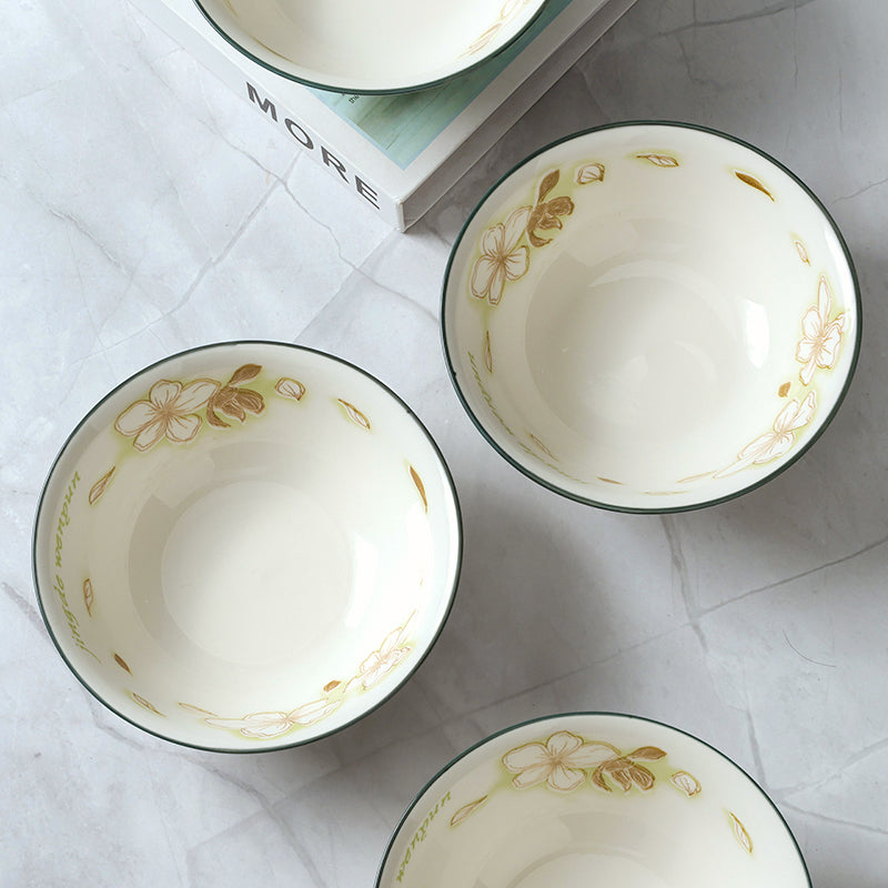 6-inch Printed Dou Bowl with Ice Magnolia Pattern M.66 JPDB
