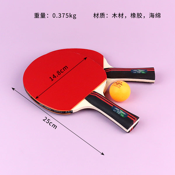 6940 Table Tennis Racket - Double-Sided Inverted Rubber 5-Ply Wooden Blade for Beginners & Advanced Training M.92 JPDB