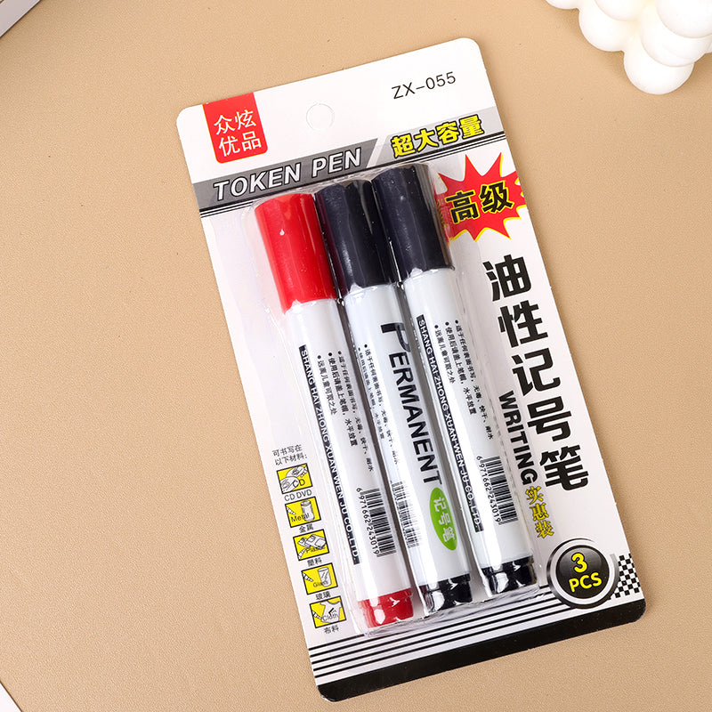 Zhongxuan ZX - 055 Oil - based Marking Pens (3 - piece set) M.82