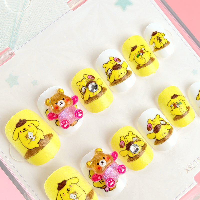 ZJ186 - Xiaoniu Youchuang Children's Printed Fake Nails M.52