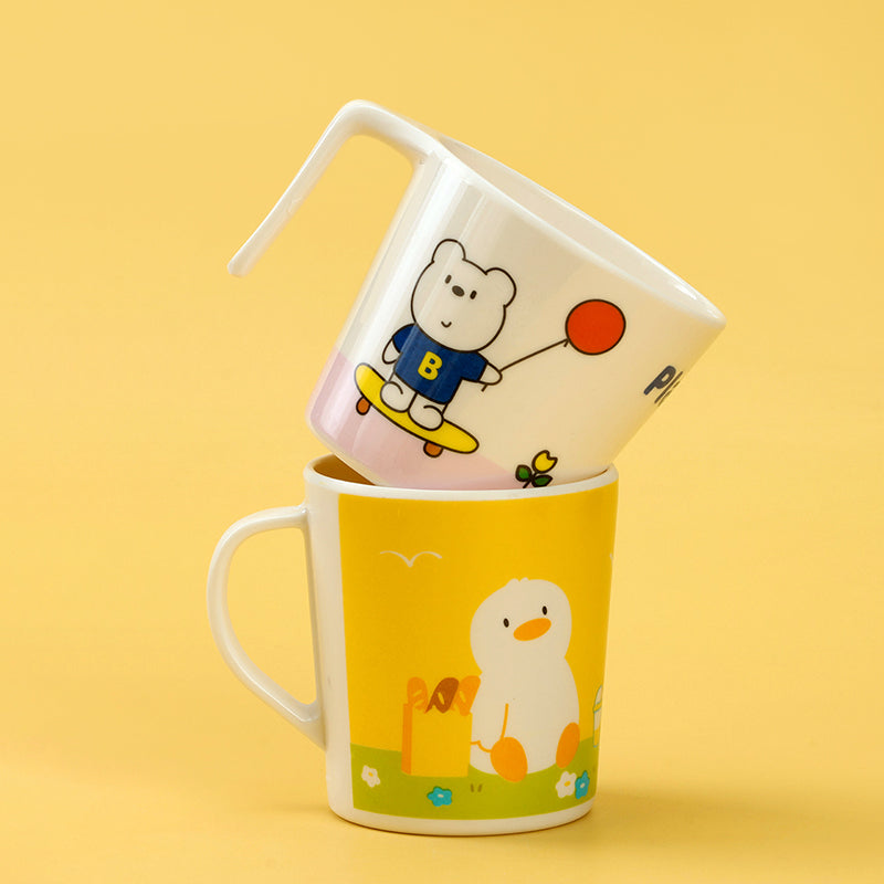 M26Single-handle cartoon mug (food-grade) (pattern random) M.26