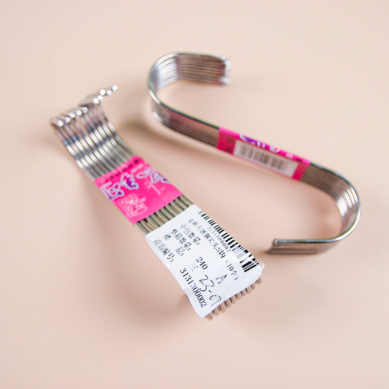 Jinhui Stainless Steel Pointed S - Hooks (10 Pieces) M.16