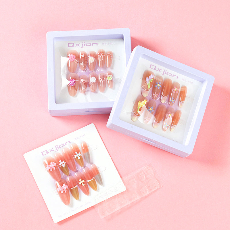 932 Sunset Prosperity Series Fake Nails M.52