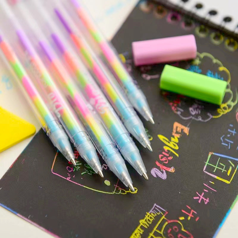 XX - 0683 Five Rainbow - colored Notebook Pens M.82