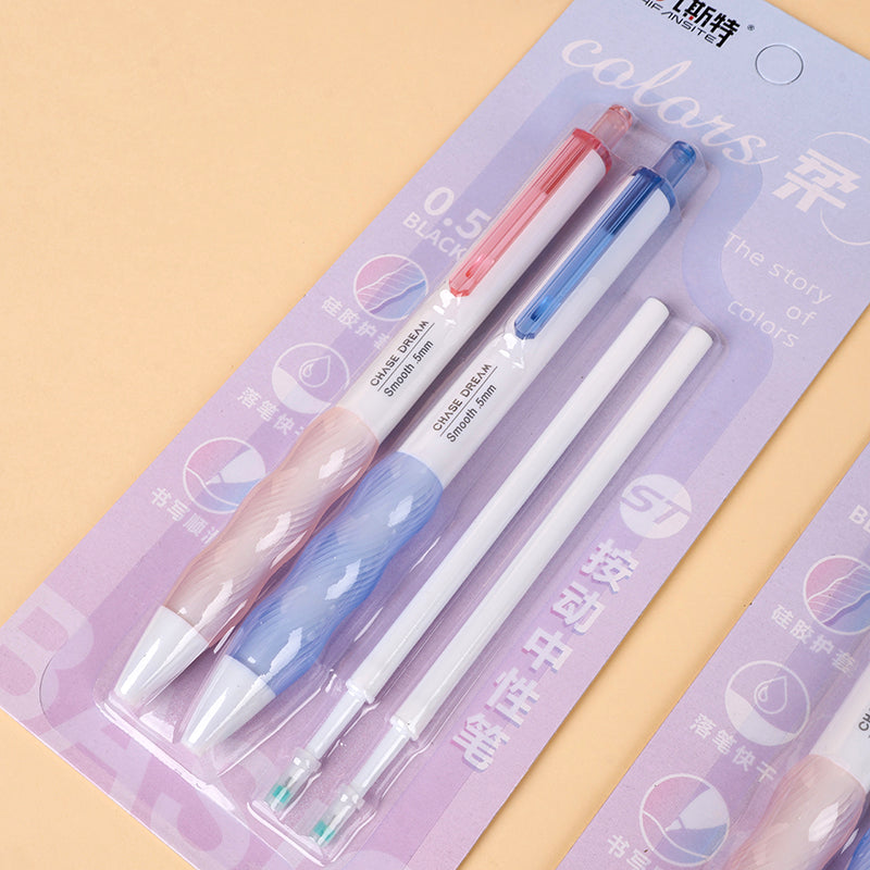 Ivanster 960 Water Drop - Shaped Handshake Problem - Solving Pens (2 Pens + 2 Refills) M.82