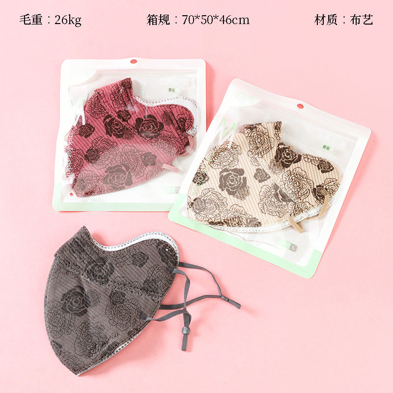 Aimixiu Rose-Printed Face Mask M41