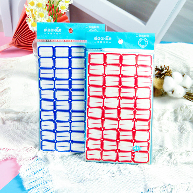 Xiaoxue Label Paper 4 Pieces Per Row 50*30mm 70g Waterproof 1000 Sheets/Roll for Office M.81