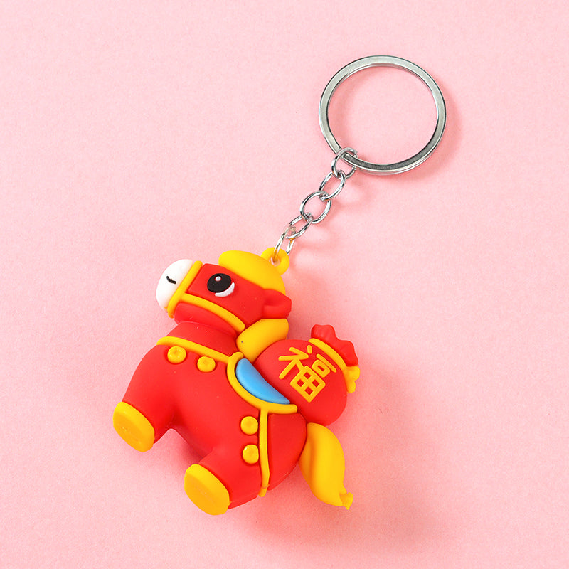 Chinese Festive Lucky Horse Plush Bag Charm M.41 M.46 M.72