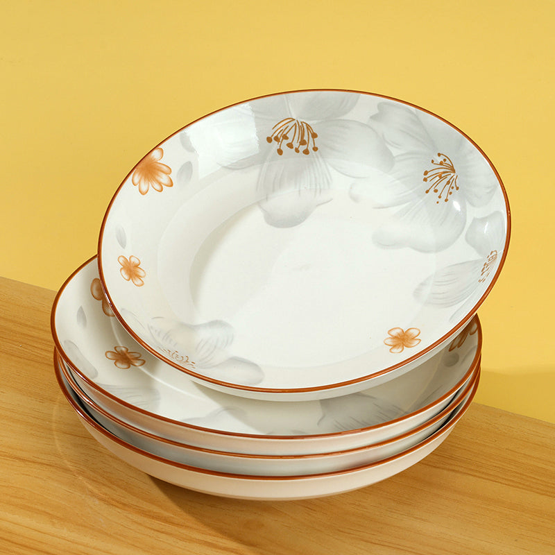 Mingxin 8-inch rice plate (pattern random) M.18