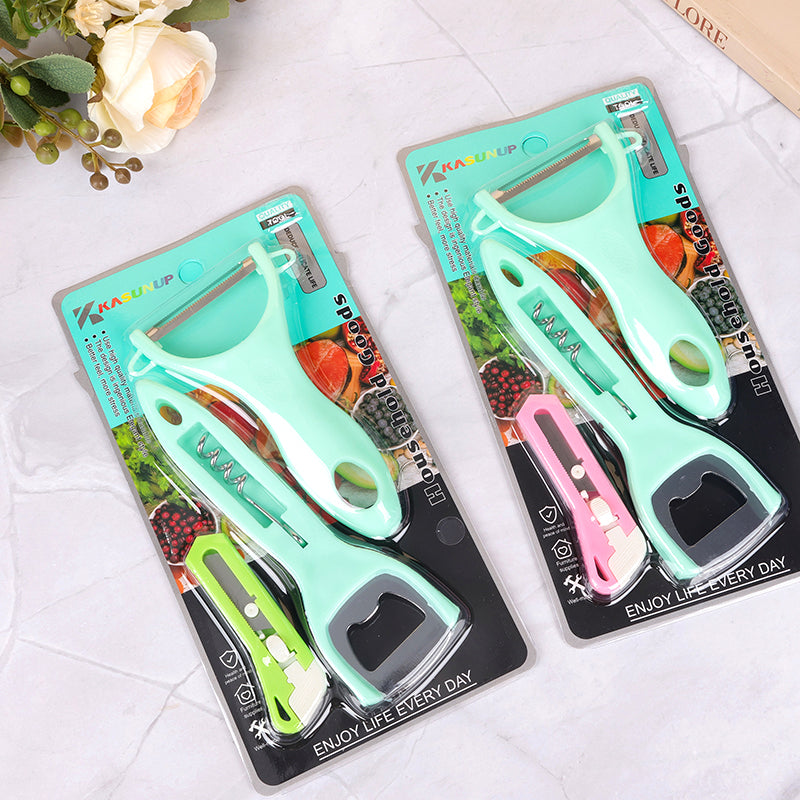 A - 9808 Three - Piece Planer Tool and Bottle Opener Set M.62
