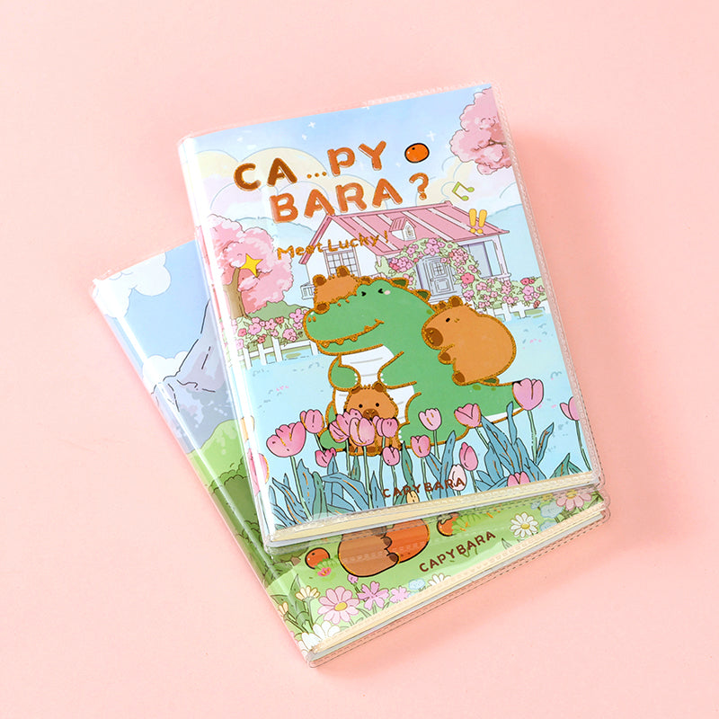 7550 Cartoon Gilded Glue-Bound Notebook (48k) Portable Kids School Supplies Cute Design M.81