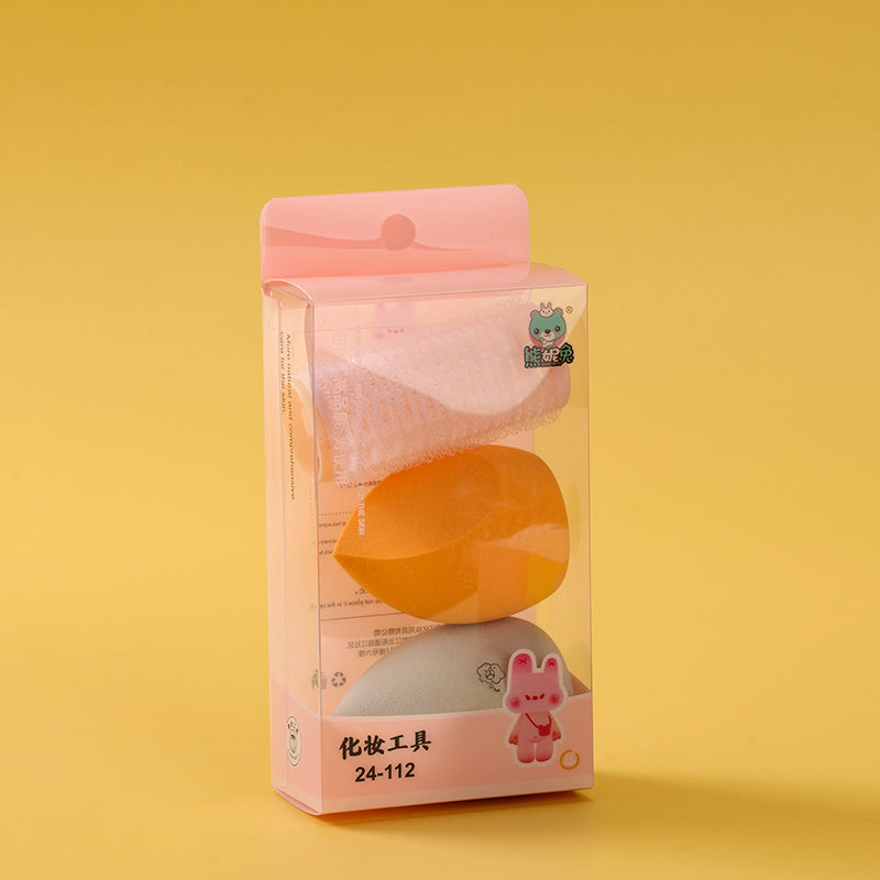 112 Set de rizador adhesivo y borla con forma de gota de agua M.50