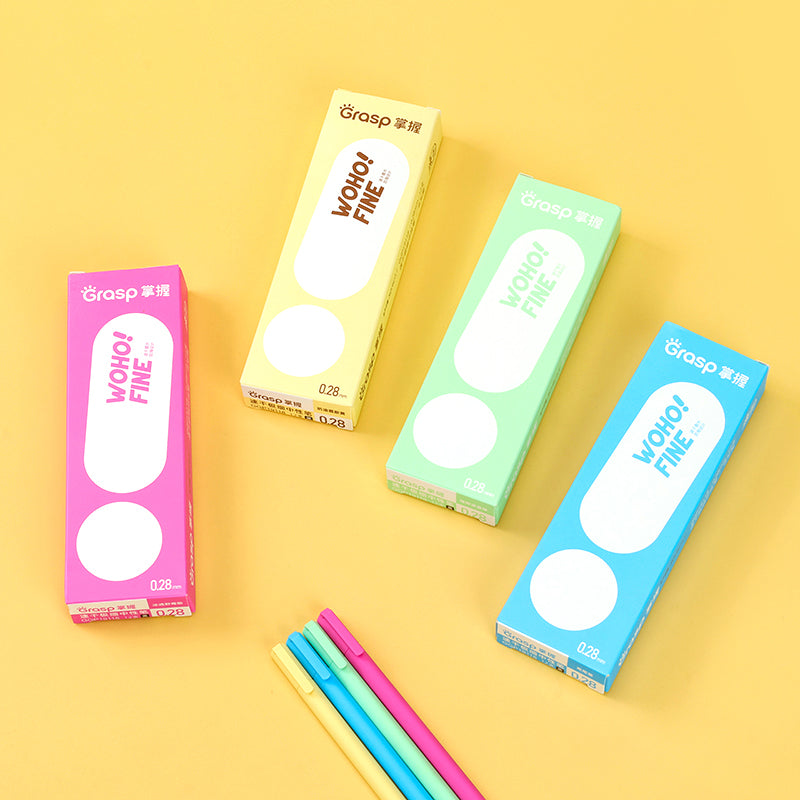 Impresionantes bolígrafos de gel Master GGP19118, extrafinos y de secado rápido, con presentación en expositor. Estos bolígrafos ofrecen una escritura precisa con tinta de secado rápido, perfectamente presentados en el expositor. M.82