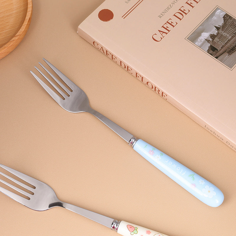 JX003 Long-Handle Cartoon-pattern Fork M.66