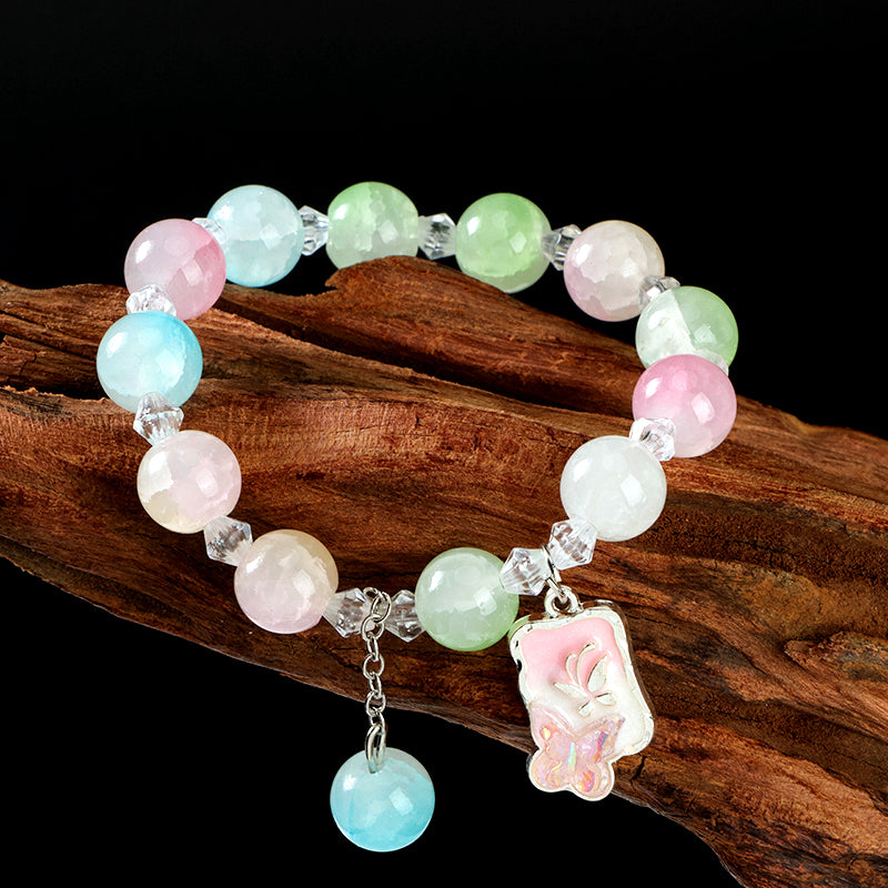 Gradient Enamel Butterfly Bracelet M.43