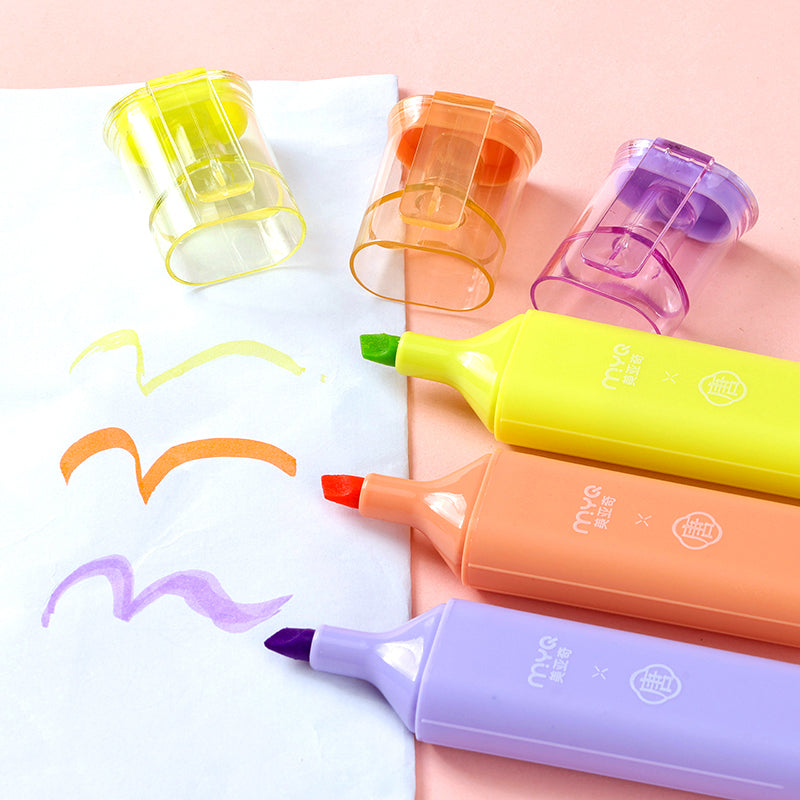 Xiaoniu Youchuang - Three Single - colored Highlighters M.82