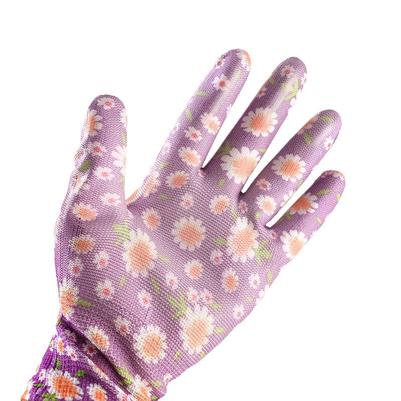 Naishu King 1000 Patterned PU Palm-Coated Gloves (2 pairs) M.28