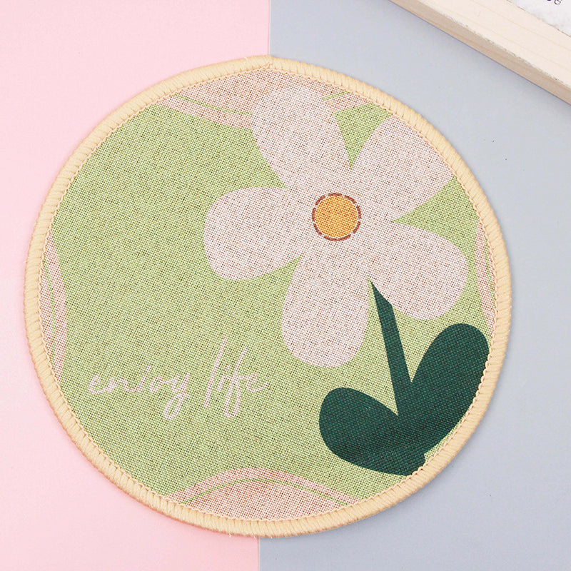 20*20 Fine Linen Round Placemat (Heat Insulation Mat) M.28