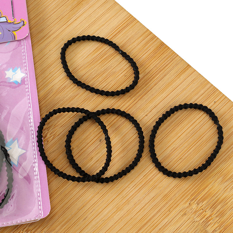 M42 MXM-136 Minimalist Black Threaded Hair Ties (40 Pieces)