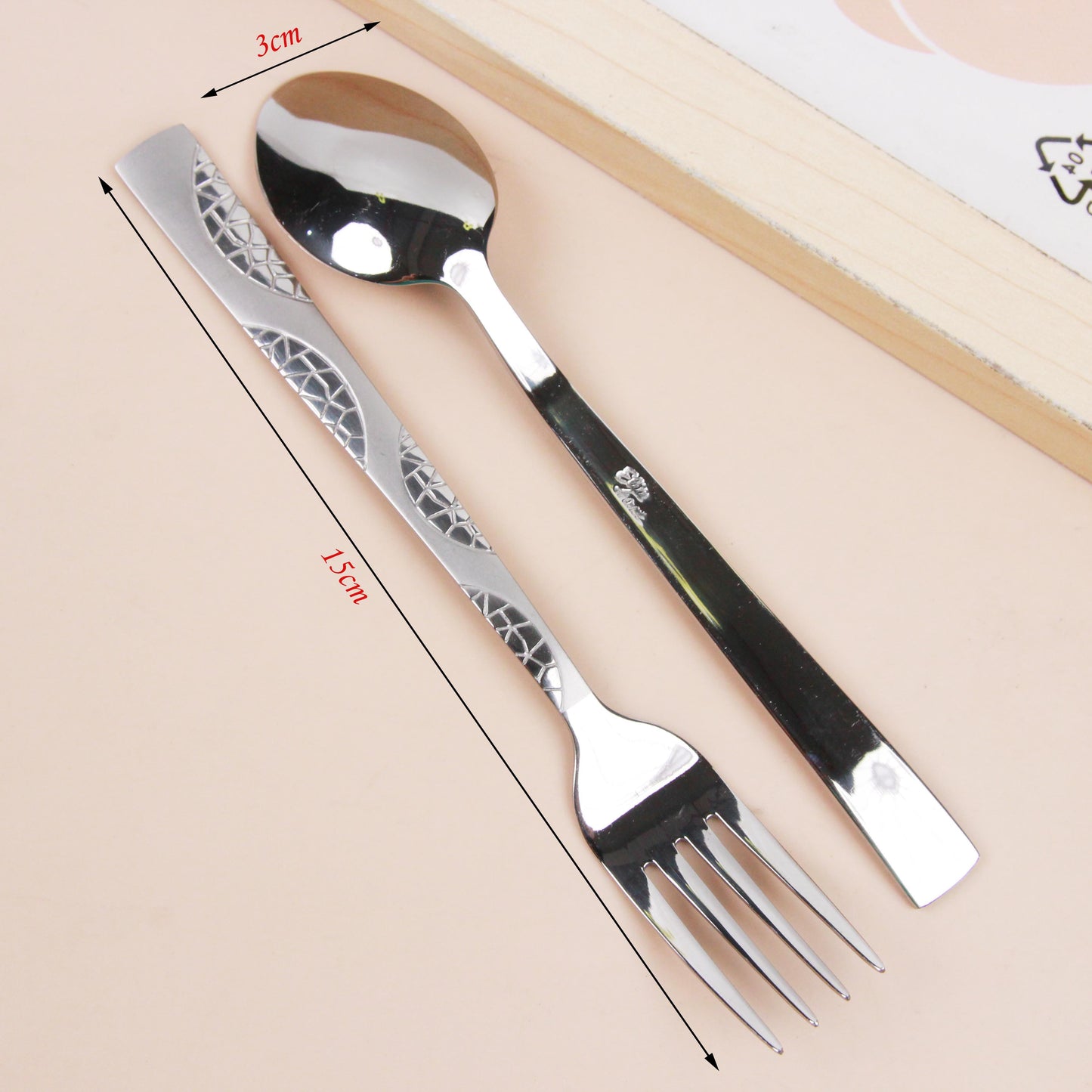Bagged Stainless Steel Spoon & Fork Set M.66